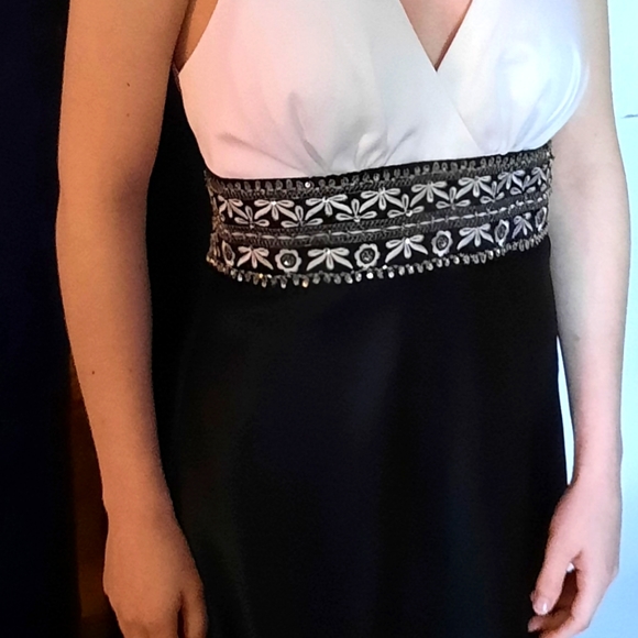 Dave and Johnny by Laura Ryner dress! Size 3/4 in Navy Blue and White - Picture 2 of 4